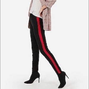 Express Mid-rise side stripe pull on leggings